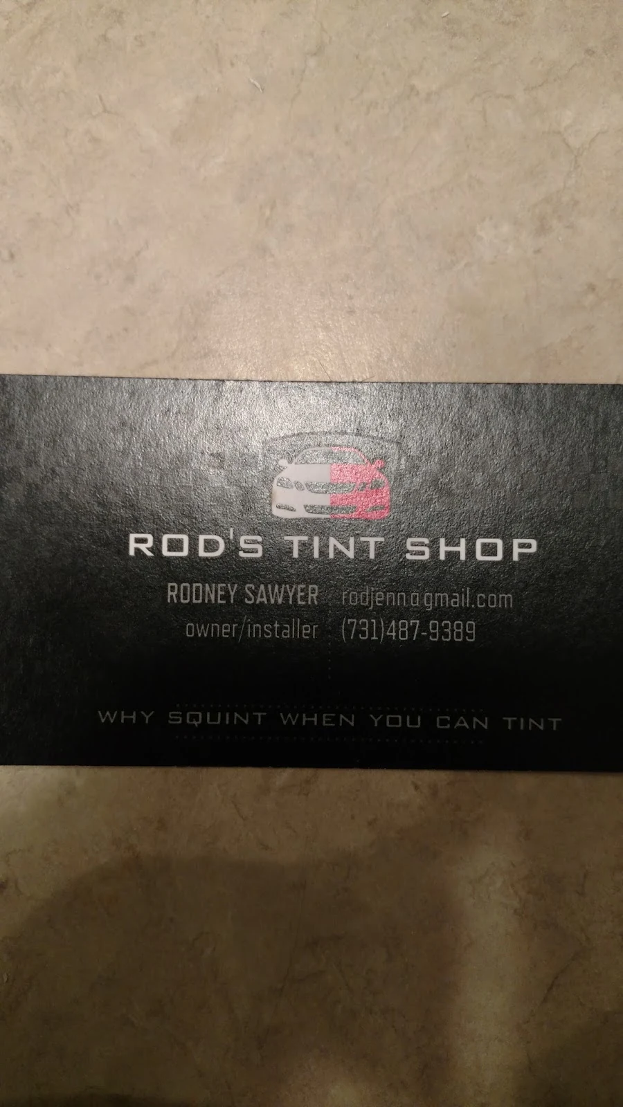 Rods tint storefront in Dyersburg, TN